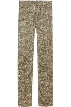 Isabel Marant Byxor, Dam, M, Leopardmönstrade lyxiga boutique-byxor