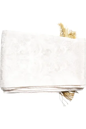 Dolce & Gabbana Accessoarer, Herr, ONE Size, Blommig Jacquard Fransar Sjal
