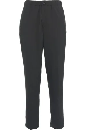 CRUNA Byxor, Herr, M, Svarta Slim Fit Byxor Burano Ss25