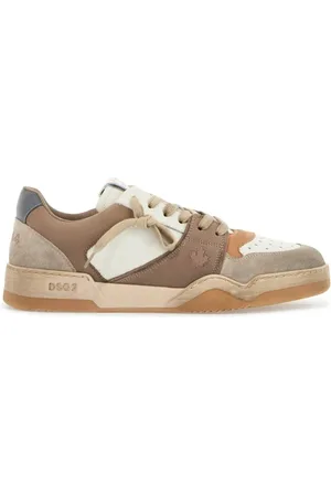 Dsquared2 Skor, Herr, 43 EU, Läder, Colorblock Spiker Sneakers med ikoniska detaljer