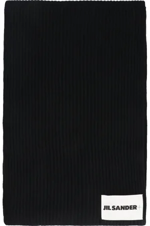 Jil Sander Accessoarer, Herr, ONE Size, Ribbstickad ullscarf