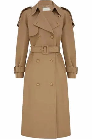 ZIMMERMANN Kappa, Dam, S, Bomull, Khaki Crush Trenchcoat