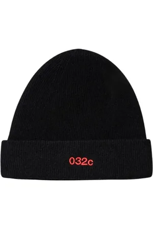 032c Accessoarer, Herr, ONE Size, Kashmir, Kashmirblandning Beanie i Svart