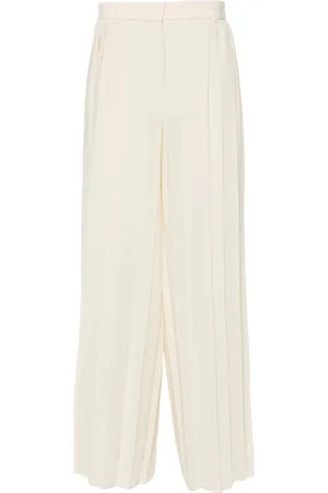 Joseph Byxor, Dam, XL, Polyester, Airy Plisse Casual Byxor