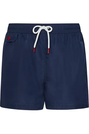 Kiton Badkläder, Herr, M, Läder, Blå Badkläder Ss25 Stilrena Lätta Badbyxor