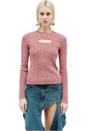 J.W.Anderson Stickade tröjor & koftor, Dam, XS, Bomull, Chest Cut-Out Top