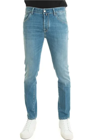 Jacob Cohen Jeans, Herr, W34, Denim, Slim-Fit Jeans i denim