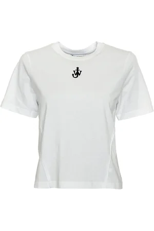 J.W.Anderson Topp, Dam, L, Bomull, Anchor Embroidery Kortärmad Skjorta