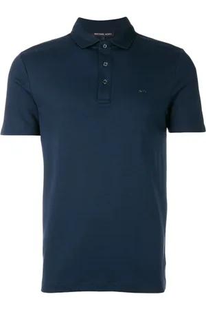 Michael Kors Topp, Herr, 2Xl, Bomull, Blå Polo Klassisk Stil