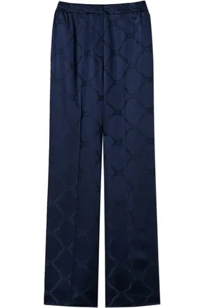 Twin-Set Byxor, Dam, S, Blå Chino Byxor Elegant Italiensk Design