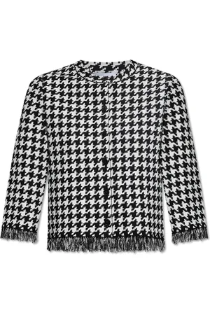 Alexander McQueen Stickade tröjor & koftor, Dam, M, Polyester, Mönstrad Kofta