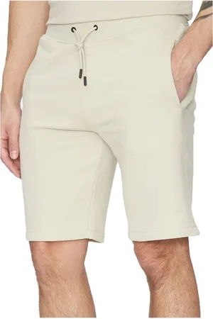 Guess Shorts, Herr, L, Bomull, Logo Patchad Bomullsshorts - Slim Fit