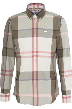 Barbour Skjorta, Herr, M, Bomull, Skjorta Glenmore Olive Tartan