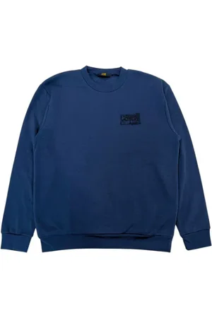 Roberto Cavalli Sweatshirts & Hoodies, Herr, XS, Bomull, Blå Herr Hoodie Långärmad Fleece