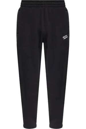Maison Kitsuné Byxor, Herr, XS, Bomull, Svarta Byxor Aw24