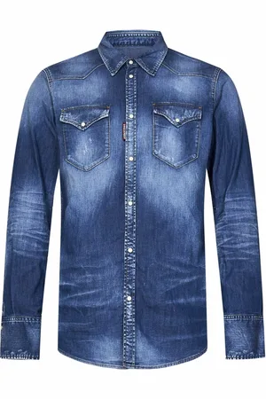 Dsquared2 Skjorta, Herr, S, Bomull, Klassisk Westernskjorta