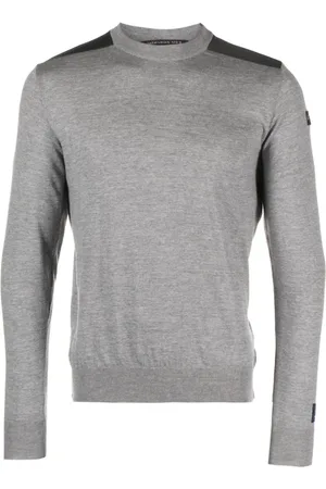 Paul & Shark Sweatshirts & Hoodies, Herr, XL, Rundhals Stickad Sweatshirt