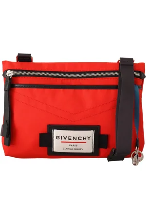 Givenchy Väska, Herr, ONE Size, Röd Polyamid Downtown Flat Crossbody Väska