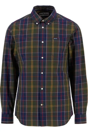 Barbour Skjorta, Herr, L, Bomull, Klassisk Tartan Långärmad Skjorta