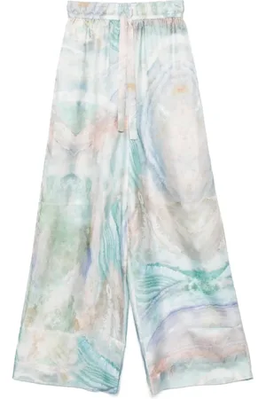 ZIMMERMANN Byxor, Dam, S, Grafiskt Tryck Elastisk Midjeshorts