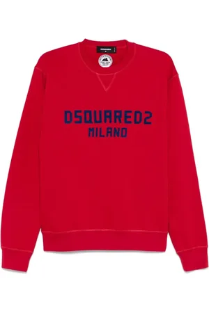 Dsquared2 Sweatshirts & Hoodies, Herr, L, Röda Tröjor för Män