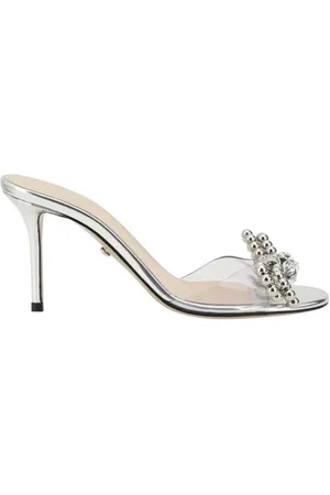 Mach & Mach Skor, Dam, 37 1/2 EU, Läder, Pärlbåge Stilettosandaler