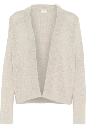 Kaffe Stickade tröjor & koftor, Dam, S, Bomull, Mjuk Cardigan Moonstruck Stickat