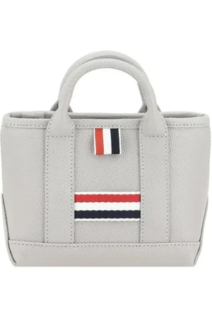 Thom Browne Väska, Dam, ONE Size, Läder, Elegant Läderhandväska med Rörhandtag