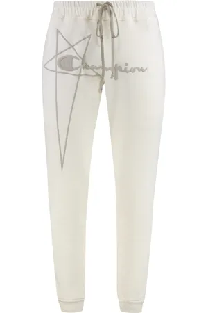 Rick Owens Byxor, Herr, L, Bomull, Champion Bomulls sweatpants med Logo