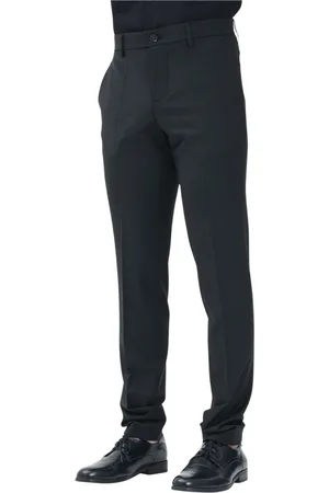 Patrizia Pepe Byxor, Herr, XS, Elegant Svarta Byxor Slim Fit