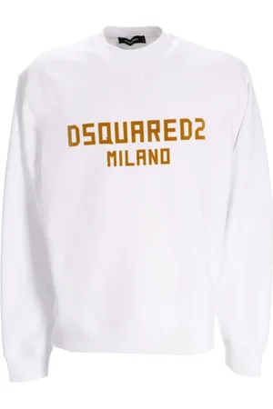 Dsquared2 Sweatshirts & Hoodies, Herr, XL, Vit Sweater Kollektion