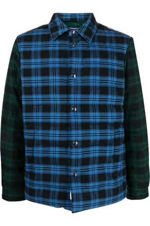 Woolrich Jacka, Herr, L, Bomull, Rutig Bomullsjacka med Vaddering