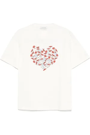 Lanvin Topp, Herr, S, Logo Print Crew Neck T-shirts