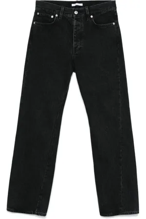 Sunflower Jeans, Herr, W34, Denim, Svarta Denim Jeans med Sömdetaljer
