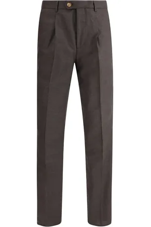 Brunello Cucinelli Byxor, Herr, L, Ull Knapp-Zip Byxor