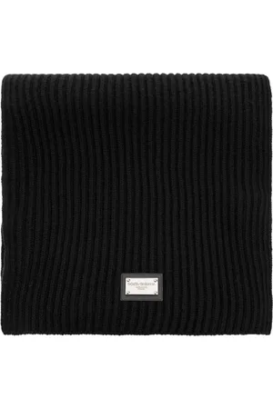 Dolce & Gabbana Accessoarer, Herr, ONE Size, Kashmir, Halsduk med logodetalj
