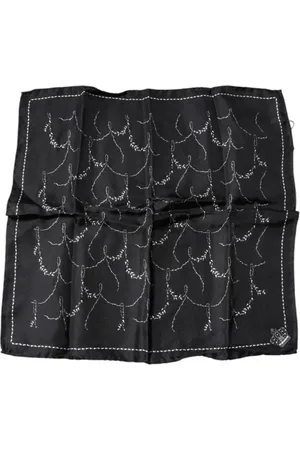 Dolce & Gabbana Accessoarer, Herr, ONE Size, Lyxigt Mönstrad Sidensnäsduk Sjal