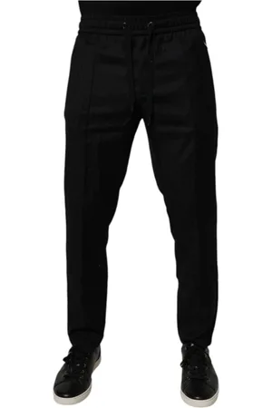 Dolce & Gabbana Byxor, Herr, M, Lyxiga ulljoggers med logotyp