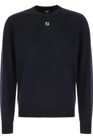 Fendi Stickade tröjor & koftor, Herr, L, Stiligt Stickat Sortiment