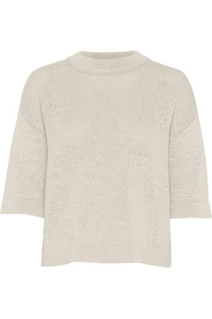 Kaffe Stickade tröjor & koftor, Dam, M, Moonstruck Stickad Pullover Tröja