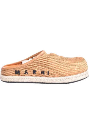 Marni Skor, Dam, 36 EU, Raffia Mule Sandaler med Cord Klack