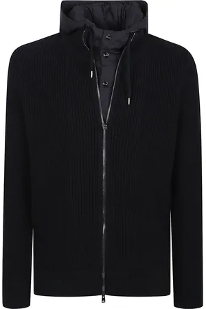 HERNO Sweatshirts & Hoodies, Herr, 2Xl, Bomull, Blå Jacka Stil Ss25
