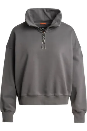 Parajumpers Sweatshirts & Hoodies, Dam, L, Bomull, Diagonal Half-Zip Sweatshirt