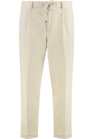HUGO BOSS Byxor, Herr, L, Bomull, Bomullbyxor med fickor och smal passform