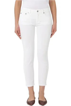 Dondup Jeans, Dam, W31, Bomull, Slim Rose Jeans i stretchig bomull