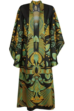 La DoubleJ Klänning, Dam, M, Opulent Nile Silk Midi Dress