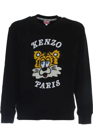 Kenzo Sweatshirts & Hoodies, Herr, S, Bomull, Broderad Sweatshirt Klassisk Passform Stiligt Design