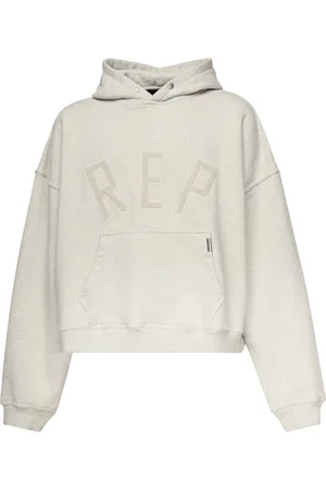 Represent Sweatshirts & Hoodies, Herr, S, Bomull, Broderad Logotyp Oversized Bomullströja