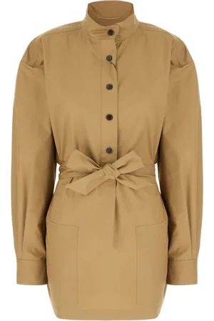 Saint Laurent Klänning, Dam, L, Bomull, Stiliga Jackor och Västar Kollektion