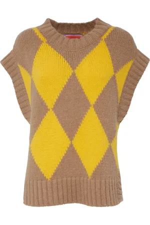 La DoubleJ Topp, Dam, XS, Argyle Gilet